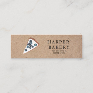 Rustikale Bäckerei Mini Business Card Kraft Visitenkarte