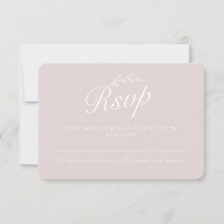 Rustikale Backyard Botanische Blätter Hand Skript  Einladung