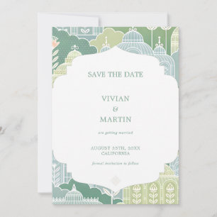 Rustikale Baho Floral Vintage Pattern Hochzeit Save The Date