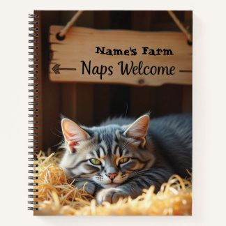 Rustikale Barkatze Bauernhof-Notebook Notizbuch
