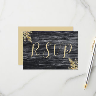 Rustikale Barn Golden Moments Endlose Liebe Hochze RSVP Karte