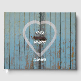 Rustikale Barntürenhochzeit Gästebuch