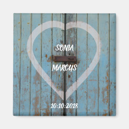 Rustikale Barntürenhochzeit Magnet