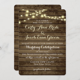 Rustikale Bartholzleuchten Einladung