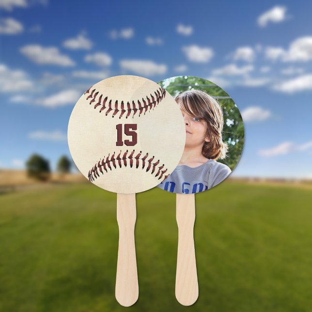 Rustikale Baseball-Strings mit individuellem Foto Fächer (Von Creator hochgeladen)