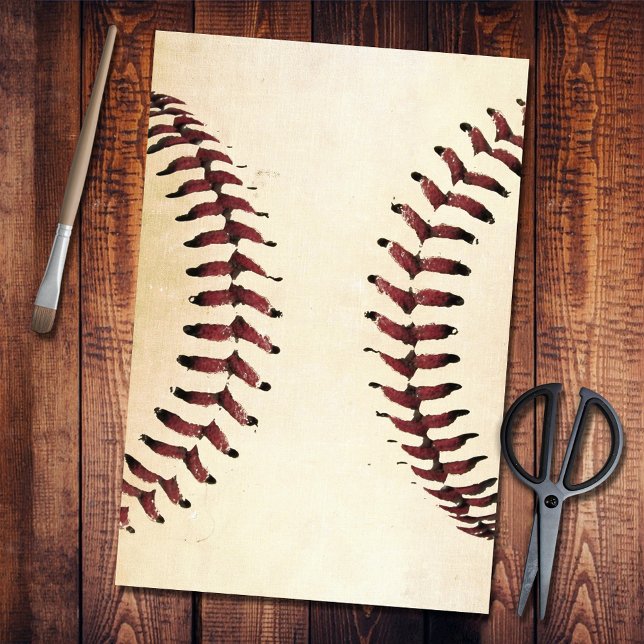 Rustikale Baseball-Strings vertikal Seidenpapier (Von Creator hochgeladen)