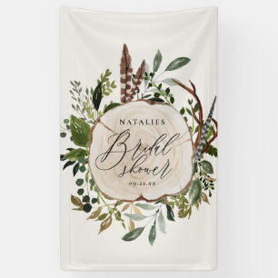 Rustikale Bauernhaus-Scheune Botanische Brautparty Banner