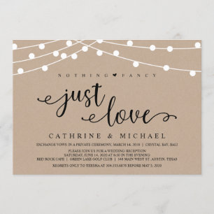 Rustikale Bauernhofschnurlichter, Kraft Hochzeit E Einladung