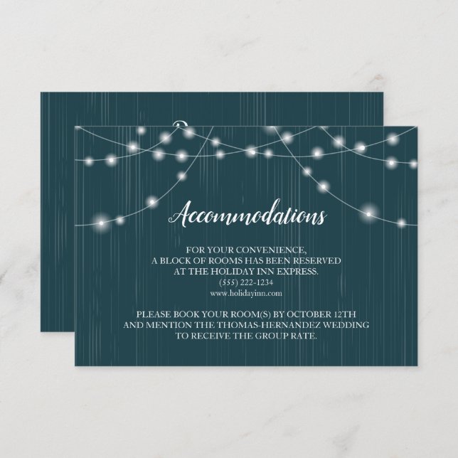 Rustikale Bäume Einladung zur Hochzeit (Vorne/Hinten)