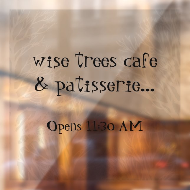 Rustikale Bäume Natur entfernen Vinyl Fensterheber Fensteraufkleber (Blatt 2)