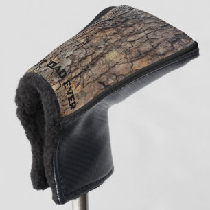 Rustikale Baumrinde, natürliche Außenstruktur Golf Headcover