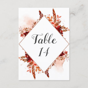 Rustikale Beauty Floral Gerahmte Hochzeitsfeiern T Einladung