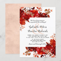 Rustikale Beauty Floral Square Gerahmte Hochzeit