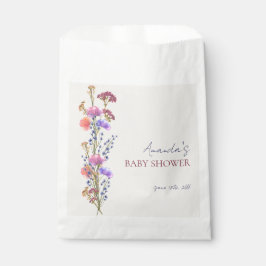 Rustikale Beige Acrylblütendusche Bouquet Baby Geschenktütchen