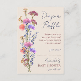 Rustikale, beige Acrylblütenspinnerei Begleitkarte