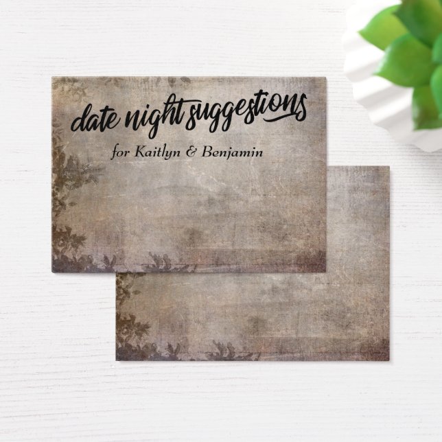 Rustikale Beige Date Night Suggestionen Neugezogen (Schreibtisch)