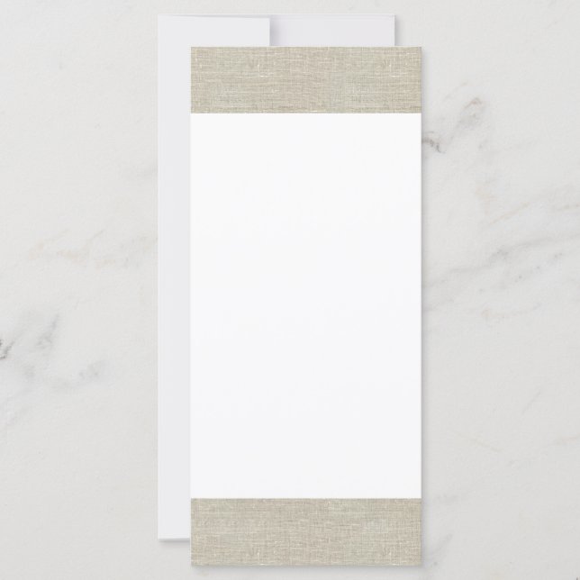 Rustikale Beige Linen bedruckt (Vorderseite)