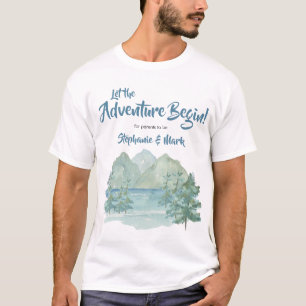 Rustikale Berge Wasserfarbenerlebnis Kinderdusche T-Shirt