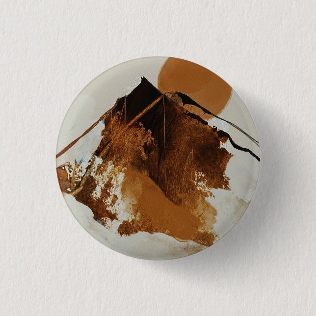 Rustikale Berglandschaft Button (Vorderseite)