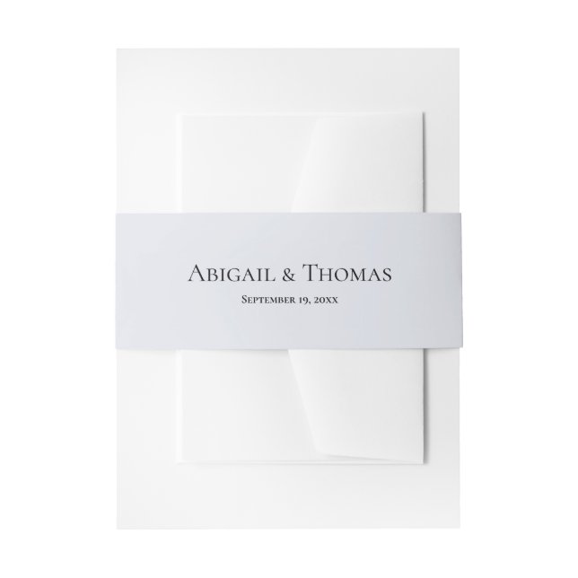 Rustikale Berglandschaft Einladung Bauchband Einladungsbanderole (Vorderseite Beispiel)