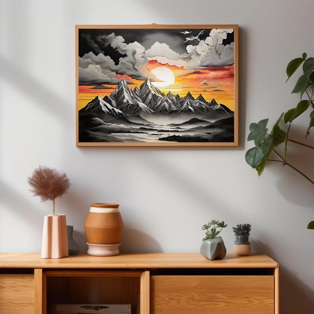 Rustikale Berglandschaft Poster (Von Creator hochgeladen)