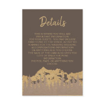 Rustikale Bergwälder Pinienbäume Hochzeiten Detail