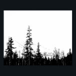 Rustikale Bergwaldlandschaft Wand an Wand Art Deco Poster<br><div class="desc">Genießen Sie das Aussehen einer Silhouette im Bergwald auf Ihrer Wohngestaltung! Dieser Artikel wurde für Sie aus der Originalfotografie erstellt und in Designs umgewandelt. Alle Bilder © Mindfulesque. Alle Rechte vorbehalten.</div>