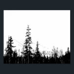 Rustikale Bergwaldlandschaft Wand an Wand Art Deco Poster<br><div class="desc">Genießen Sie das Aussehen einer Silhouette im Bergwald auf Ihrer Wohngestaltung! Dieser Artikel wurde für Sie aus der Originalfotografie erstellt und in Designs umgewandelt. Alle Bilder © Mindfulesque. Alle Rechte vorbehalten.</div>