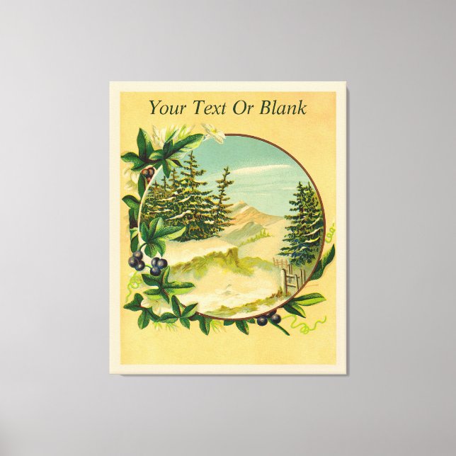 Rustikale Bergwelt Leinwanddruck (Vorderseite)