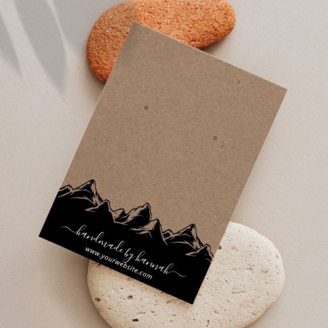 Rustikale Bergwelt Skyline Handmade Earring Displa (Von Creator hochgeladen)