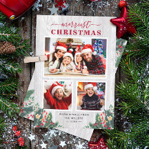 Rustikale Birch Mistletoe Merriest Christmas 3 Fot