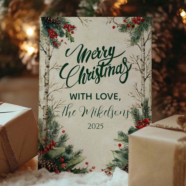 Rustikale Birch Pinecone Weihnachten (Von Creator hochgeladen)