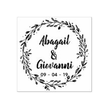 Rustikale Blätter Save the Date