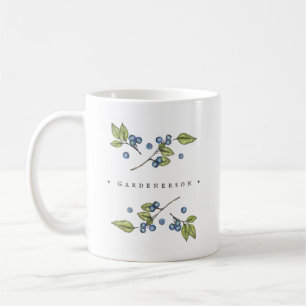 Rustikale Blaubeeren Kaffeetasse