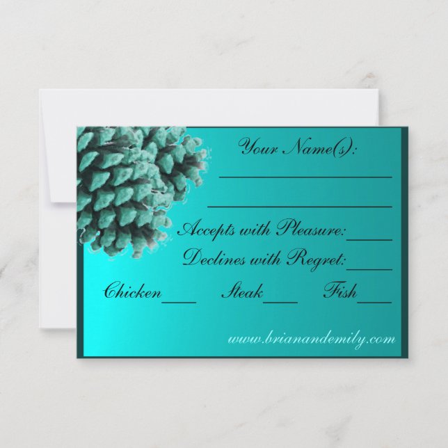 Rustikale blaue Winterpferde RSVP-Karten RSVP Karte (Vorderseite)