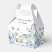 Rustikale Blauer Winterblumenhochzeit