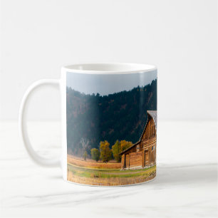 Rustikale Blockhütte im Grand Teton Nationalpark,  Kaffeetasse