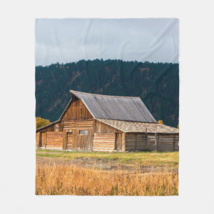 Rustikale Blockhütte in Grand Teton National Park, Fleecedecke