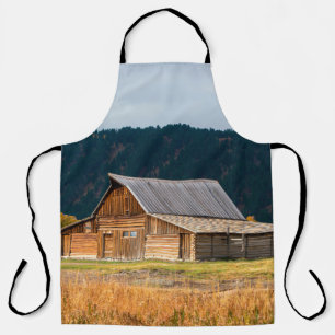 Rustikale Blockhütte in Grand Teton National Park, Schürze