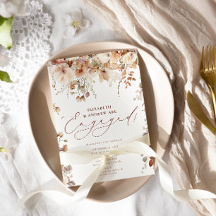 Rustikale Blume Boho Garden Verlobung Einladung