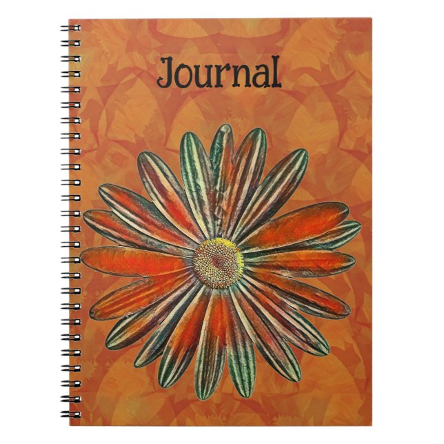 Rustikale Blume Daisy Art Journal Notizblock (Vorderseite)