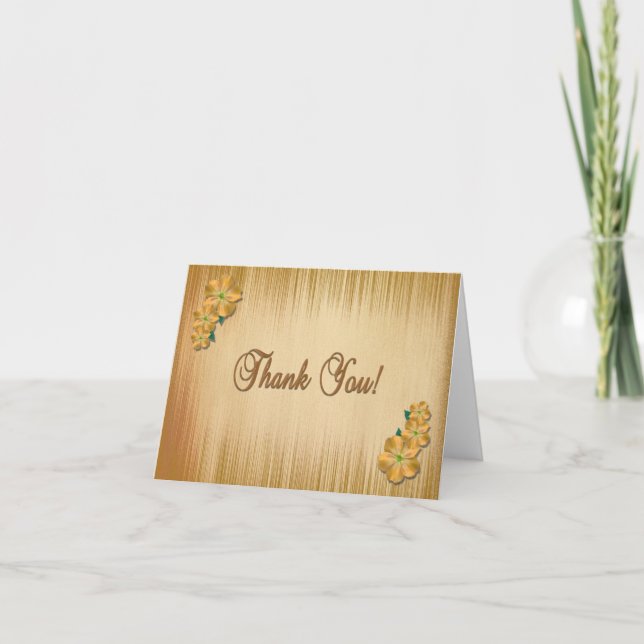 Rustikale Blume Danke, dass die Karte im Inneren l (Vorderseite)