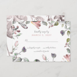 Rustikale Blume Hochzeit Einladung