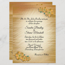 Rustikale Blume Hochzeitsfeiern Einladung