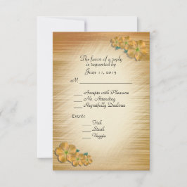 Rustikale Blume UAWG mit Auswahl an Betten RSVP Karte