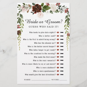 Rustikale Blumen Boho Botanische Bridal Shower S