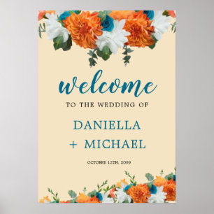 Rustikale Blumen-Geweih-Hochzeit im Boho-Stil Poster
