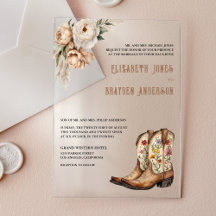 Rustikale Blumen Western Cowboy Stiefel Hochzeit
