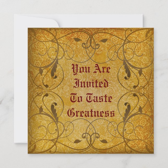 Rustikale Blumeneinladung Einladung (Vorderseite)