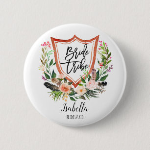 Rustikale Blumengestüte Button